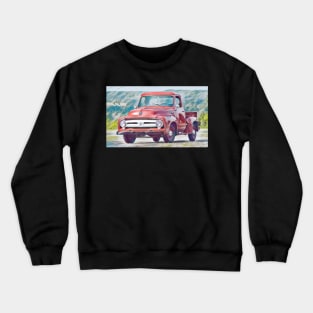 Classic 1953 Ford F100 Pick Up Truck Crewneck Sweatshirt